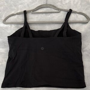 Lululemon Black strappy crop Tank Top